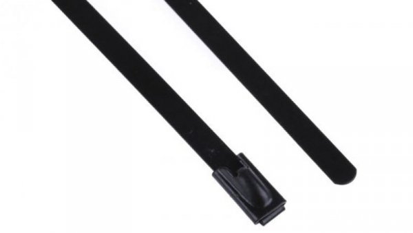 Opaska kablowa 200mm 4,6 mm Stal nierdzewna z powłoką poliestrową 100 sztuk RS PRO