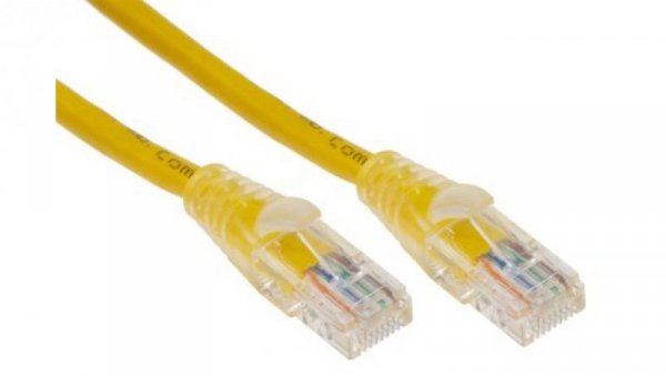 Kabel kat. 5e U/UTP Żółty 2m