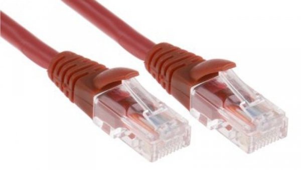 Kabel kat. 5e U/UTP Czerwony 10m