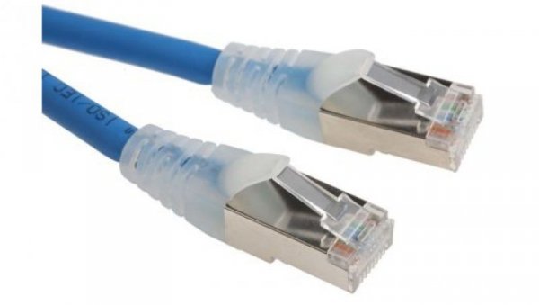 Kabel kategorii 6, Niebieski, Wtyk RJ45/męski RJ45dł.: 3m, mat. koszulki: LSZH