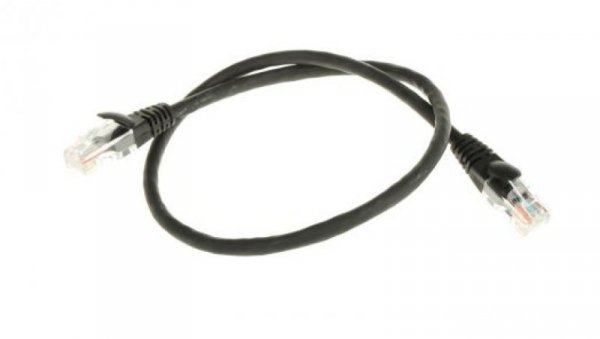 Kabel kat. 5e U/UTP Czarny 500mm