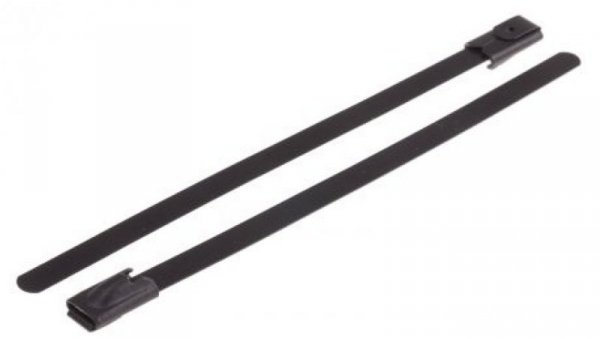 Opaska kablowa 100mm 4.6 mm Stal nierdzewna z powłoką poliestrową 100 sztuk RS PRO