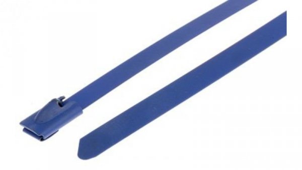 Opaska kablowa 125mm 4.6 mm Stal nierdzewna z powłoką poliestrową 100 sztuk RS PRO