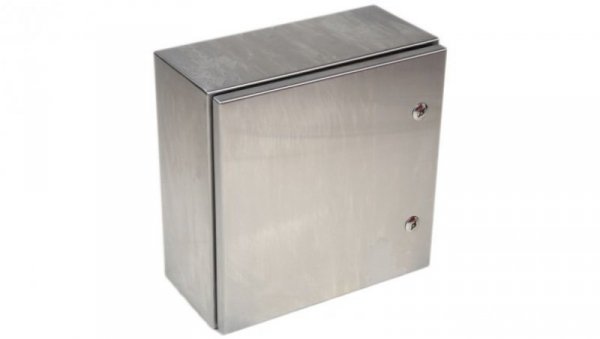 Szafka ścienna rozdzielcza, materiał: Stal nierdzewna typu 304, IP66, 400 x 400 x 200mm, RS PRO