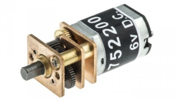 Silnik DC, 6 V, 170 mA, 0,46 W, 145 obr./min, 7 Ncm, RS PRO