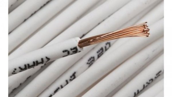 Przewód jednożyłowy linkowy, 2491B, 1.5 mm², 30/0,25 mm, 15 AWG, Bezhalogenowe, 750 V, Biały, dł. 100m, RS PRO