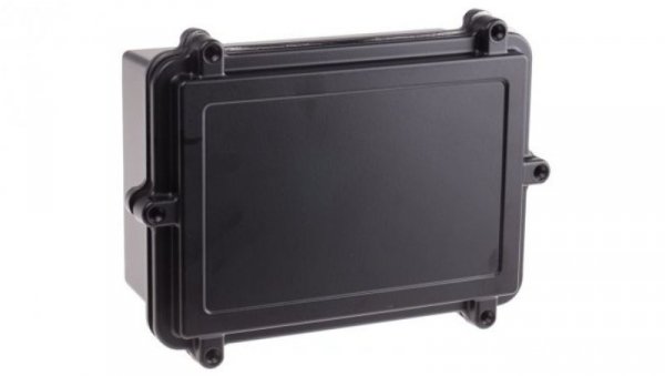Obudowa ekranowana Czarny z kołnierzem IP67 Silikon, 202 x 142 x 80mm, RS PRO