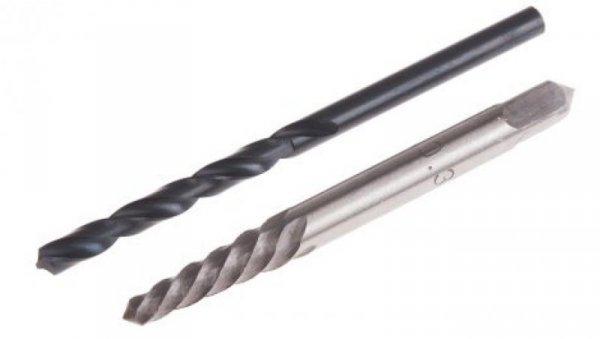Wykrętarka do śrub, l. elementów: 2, w zestawie: Nr 3, 4.2 mm, Stal