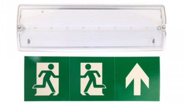 Oświetlenie awaryjne IP65 Przegroda czołowa 3 W LED