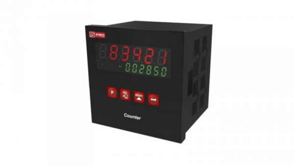 Licznik sekund LED 6-cyfrowy 24 V RS PRO
