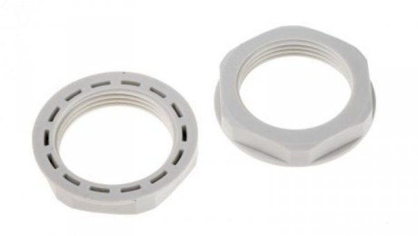Nakrętka do dławnic kablowych, PG21, IP68, kolor: Szary, materiał: Nylon 66, RS PRO