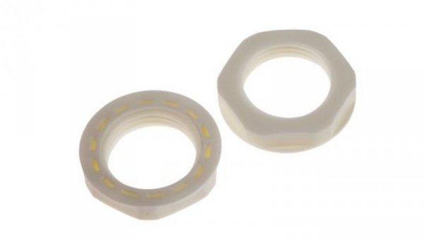 Nakrętka do dławnic kablowych, M20, IP68, kolor: Biały, materiał: Nylon 66, RS PRO