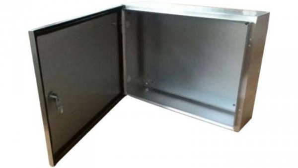 Szafka ścienna rozdzielcza, materiał: Stal nierdzewna typu 304, IP66, 400 x 400 x 200mm, RS PRO