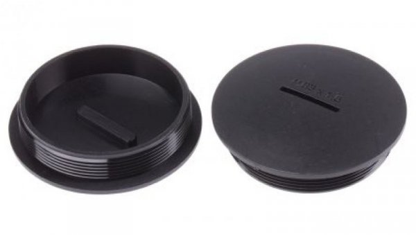 Zaślepka, Czarny M63 x 1.5 Gwintowany, Nylon 66, Zaślepianie, 62.4mm 69.3mm RS PRO