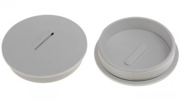 Zaślepka, Szary M63 x 1.5 Gwintowany, Nylon 66, Zaślepianie, 62.4mm 69.3mm RS PRO