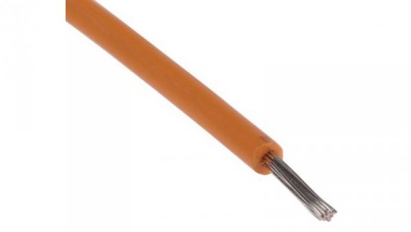 Przewód jednożyłowy linkowy, UL 3239, 0,33 mm², 17/0,16 mm, 22 AWG, XLPE, 6 kV DC, Pomarańczowy, dł. 100m, RS PRO
