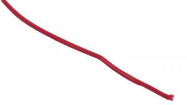 Przewód jednożyłowy linkowy, Przewód instalacyjny 1430, 0,33 mm², 7/0,25 mm, 22 AWG, PVC, 300 V, Czerwony, dł. 100m, RS
