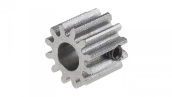 Koło zębate walcowe, moduł: 1, l.zębów: 12, śr. piasty: 14mm, śr. otworu: 6mm, Stal