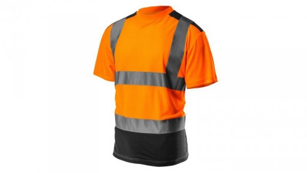 T-shirt ostrzegawczy, ciemny dół, pomarańczowy, rozmiar XXL 81-731-XXL