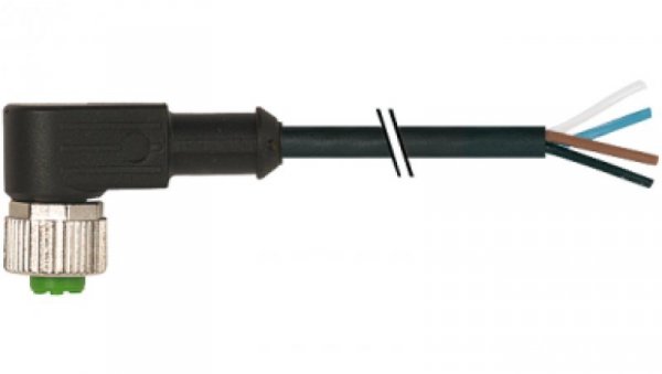 Konektor M12 żeński kątowy z wolnym końcem przewodów 10m 7000-12341-6141000