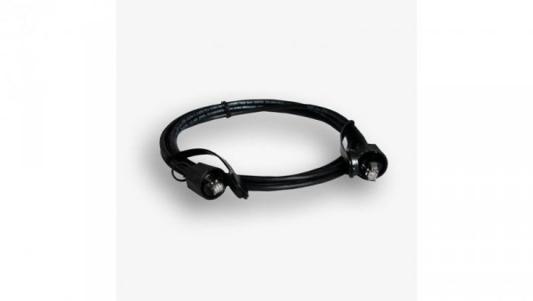 Kabel krosowy przemysłowy EmiterNet FTP kat. 6 czarny 2m EM/IPXX-PC-FTP6-2M