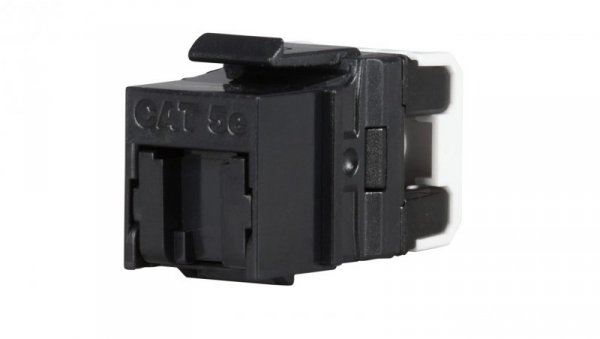 Keystone Solarix CAT5E UTP RJ45 czarny z wspornikiem SXKJ-5E-UTP-BK-D