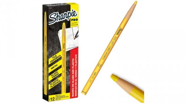 Marker woskowy Dermatograf 2,0mm żółty Sharpie China