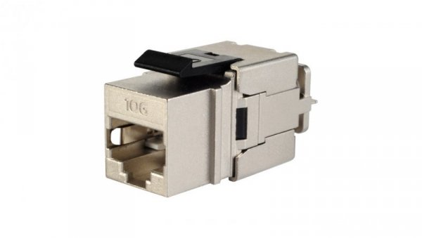 10G keystone Solarix CAT6A STP czarny SXKJ-10G-STP-BK-NA do kleszczy SXKJ-NA-BU