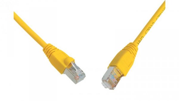 Patchcord CAT6 SFTP PVC 7m żółty snag-proof C6-315YE-7MB