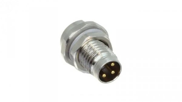 Złącze okrągłe M8 męskie proste do lutowania 3pin 60V T4030014031-000