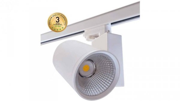 Projektor LED na szynę 20W 2100lm 4000K/neutralna IP20 z adapterem 3-fazowym biała SPOTEO TRACK W 20W 45 NW GXTR100