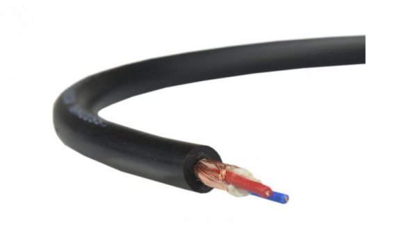 Przewód mikrofonowy PM-01 2x0,22 czarny Technokabel /100m/
