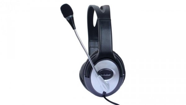 Słuchawki Komputerowe Stereo z Mikrofonem 3.5mm Zamknięte