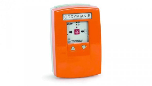 D+H RZN 4503-T Centrala oddymiania kompaktowa z wbudowanym przyciskiem oddymiania i przewietrzania 3 A, pomarańczowa