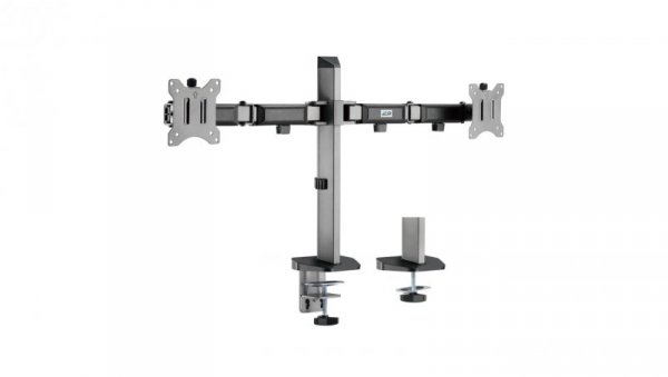 Uchwyt przegubowy na dwa monitory Deluxe Ergo Office, 17-32, max. 9kg, ER-449