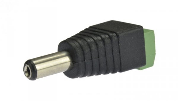 Wtyk zasilający DC 2,1/5,5 mm z szybkozłączem złącze proste skręcane na kabel prądu stałego 20szt