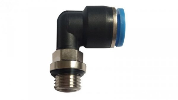 Złączka wtykowa kątowa z tworzywa sztucznego do węża 8, M18X1,5z, 125.M18X1,5-8