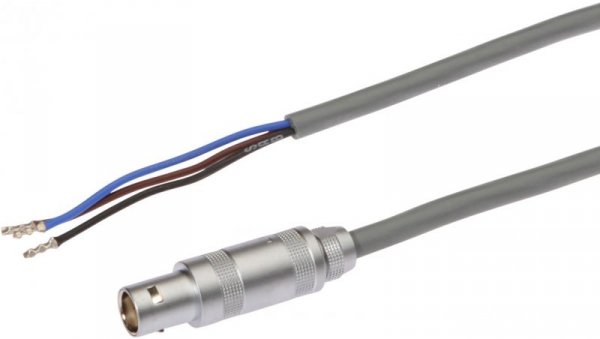 Kabel połączeniowy, 5m, żeński (gniazdo) 3pin prosty, Końcówka wolna, 3 żyły, VK500940