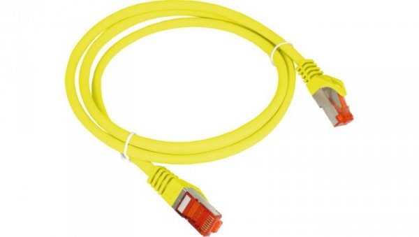 Patch-cord F/UTP kat.6 PVC 0.5m żółty KKS6ZOL0.5