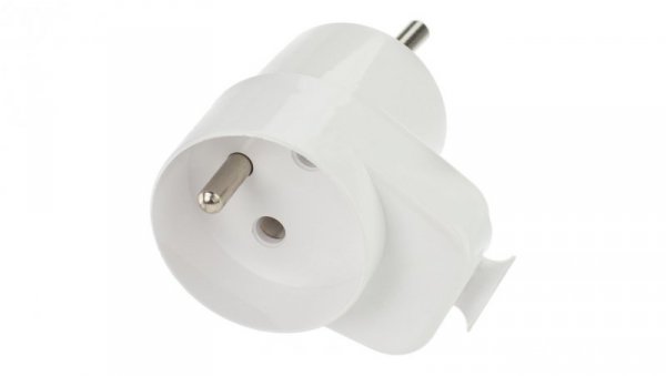 Wtyczka kątowa na kabel + gniazdo 16A