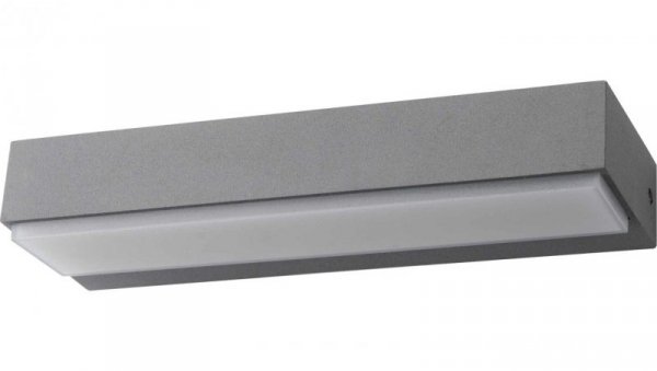 Kinkiet LED 12W 440lm 4000K/neutralna IP54 zewnętrzny aluminium + poliwęglan szary VILA 12W GRAY NW GXPS067