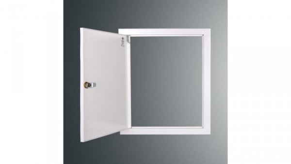 Drzwiczki rewizyjne SP 350x300 RAL9003, kołnierz szer.2,5cm