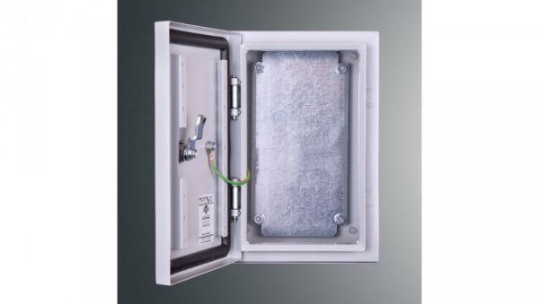 Obudowa n/t z płytą montaż PSH 302515 PROFIT 300x250x150 IP65 IK10 RAL7035 zamek herm.-D5
