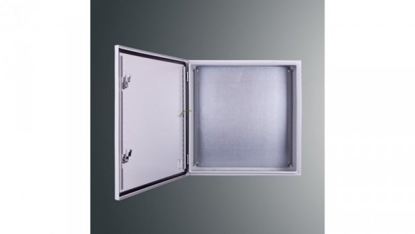 Obudowa n/t z płytą montaż PSH 606025 PROFIT 600x600x250 IP65 IK10 RAL7035 zamek herm.-D5
