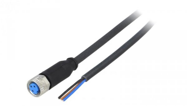 Przewód przyłączeniowy M8 PIN 3 proste 2m wtyk 60VAC 4A IP67 YF8U13-020UA1XLEAX