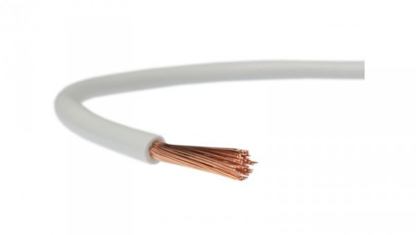Przewód instalacyjny H05V-K / LgY 0,75 500V biały linka giętka Elektrokabel /100m/