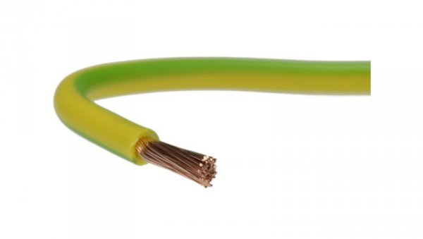 Przewód instalacyjny H05V-K / LgY 0,75 500V żółto-zielony linka giętka Elektrokabel /10m/