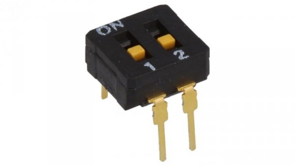 Przełącznik DIP-SWITCH Ilość sekcji 2 ON-OFF 0,03A/30VDC A6D-2100