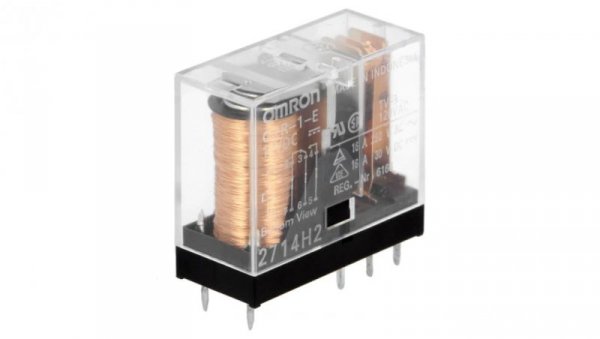 Przekaźnik elektromagnetyczny SPDT Ucewki 12VDC 16A/250VAC G2R-1-E 12VDC