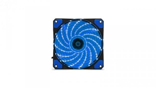 Wentylator 12cm Gaming 33x LED Niebieski 4+3 Pin Molex